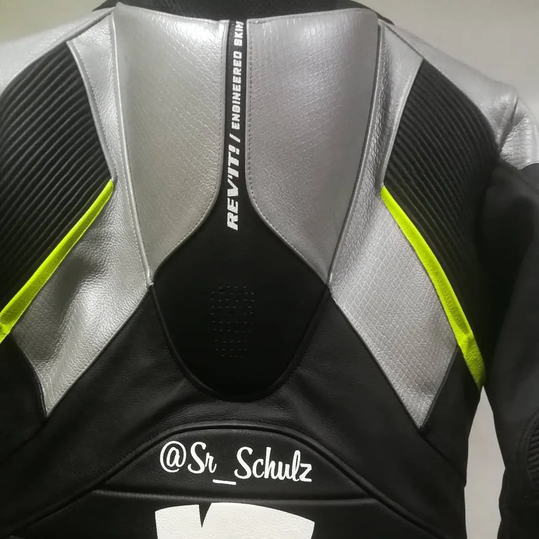 Handcrafted motorcycle leather racing suit from the Sazy workshop
