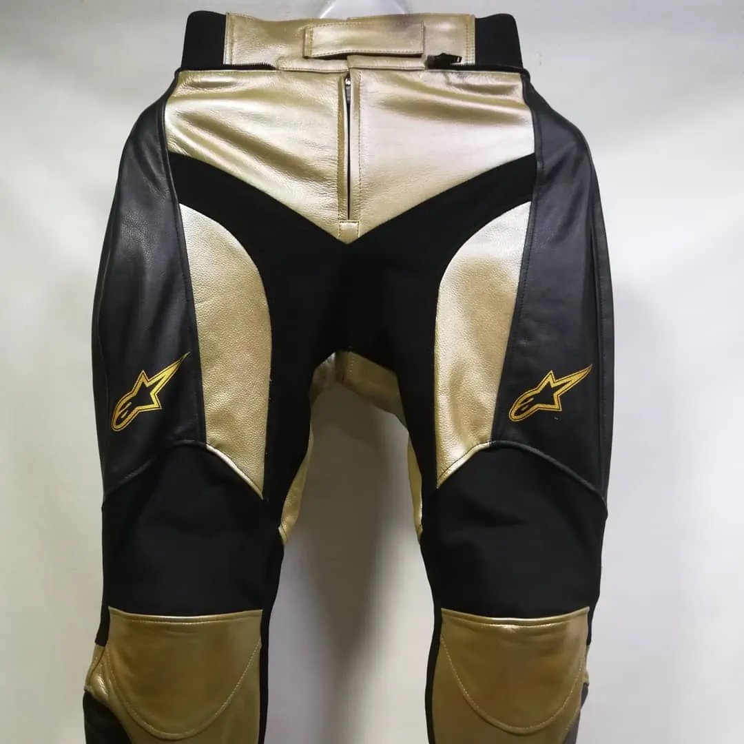 Handcrafted motorcycle leather racing suit from the Sazy workshop