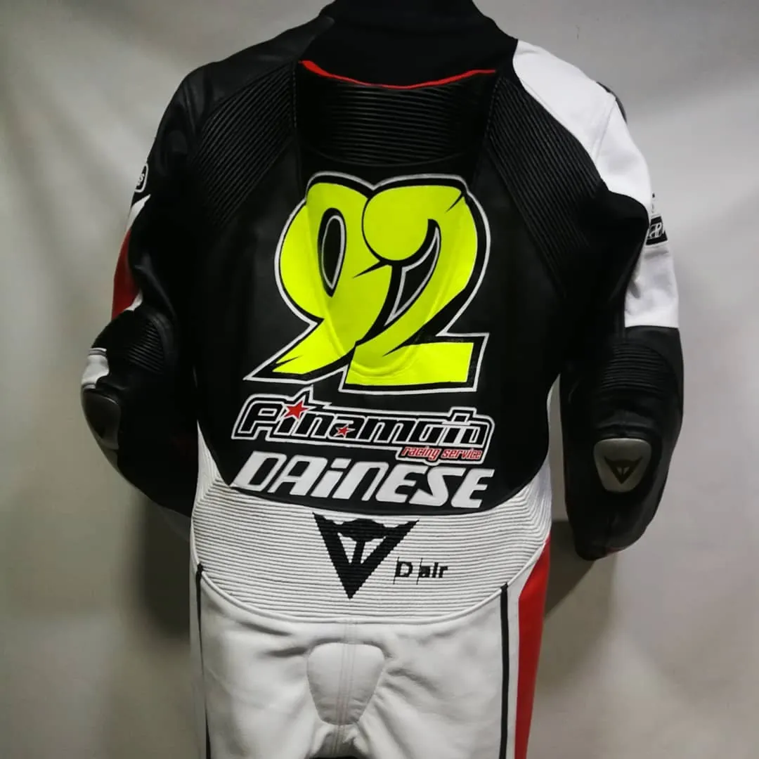 Handcrafted motorcycle leather racing suit from the Sazy workshop
