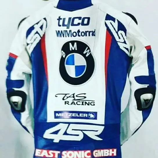 Handcrafted motorcycle leather racing suit from the Sazy workshop