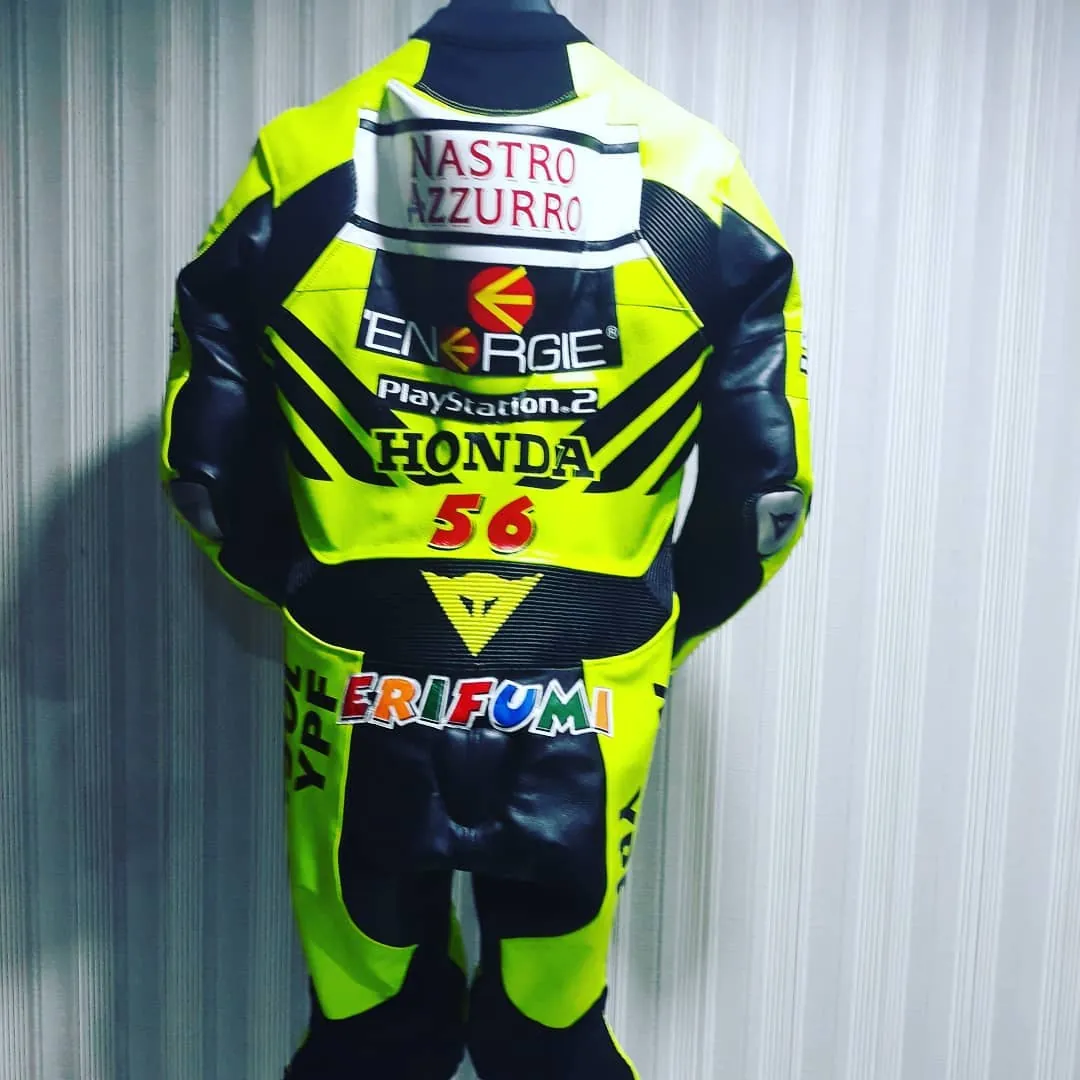 Handcrafted motorcycle leather racing suit from the Sazy workshop