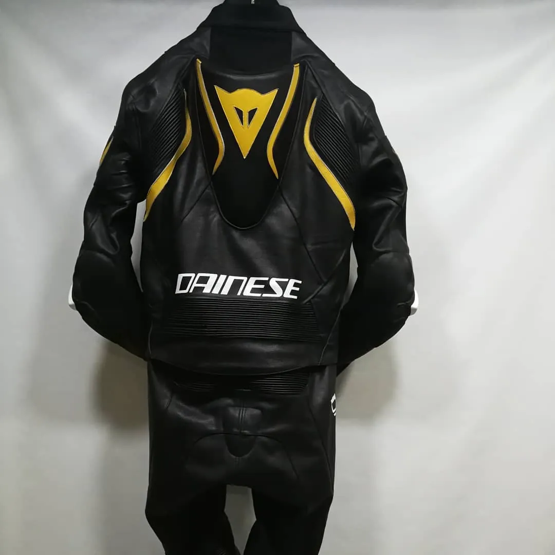 Handcrafted motorcycle leather racing suit from the Sazy workshop
