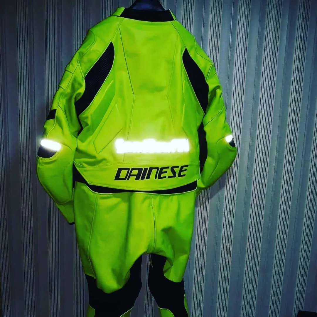 Handcrafted motorcycle leather racing suit from the Sazy workshop