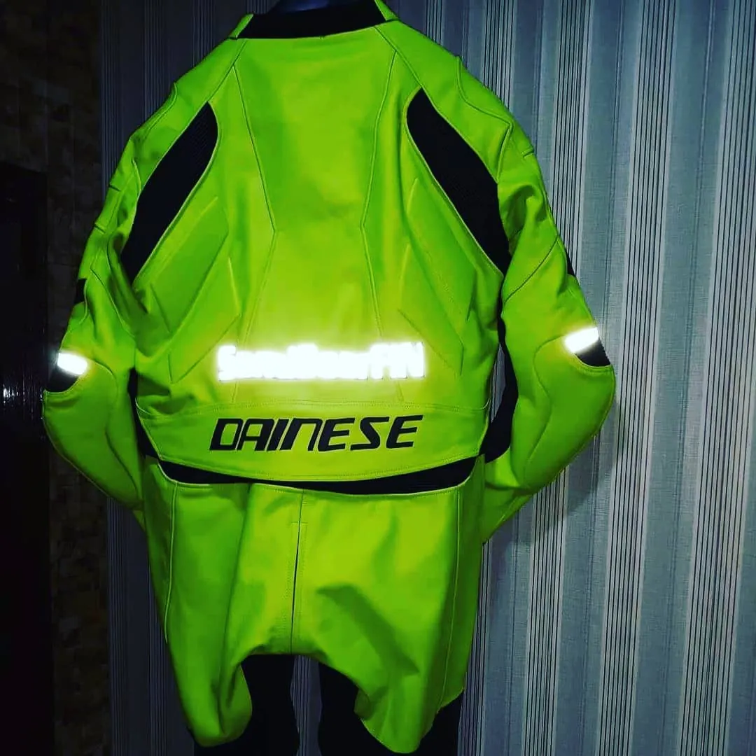 Handcrafted motorcycle leather racing suit from the Sazy workshop