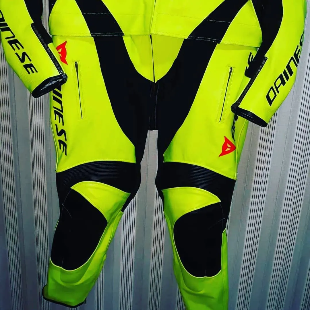 Handcrafted motorcycle leather racing suit from the Sazy workshop