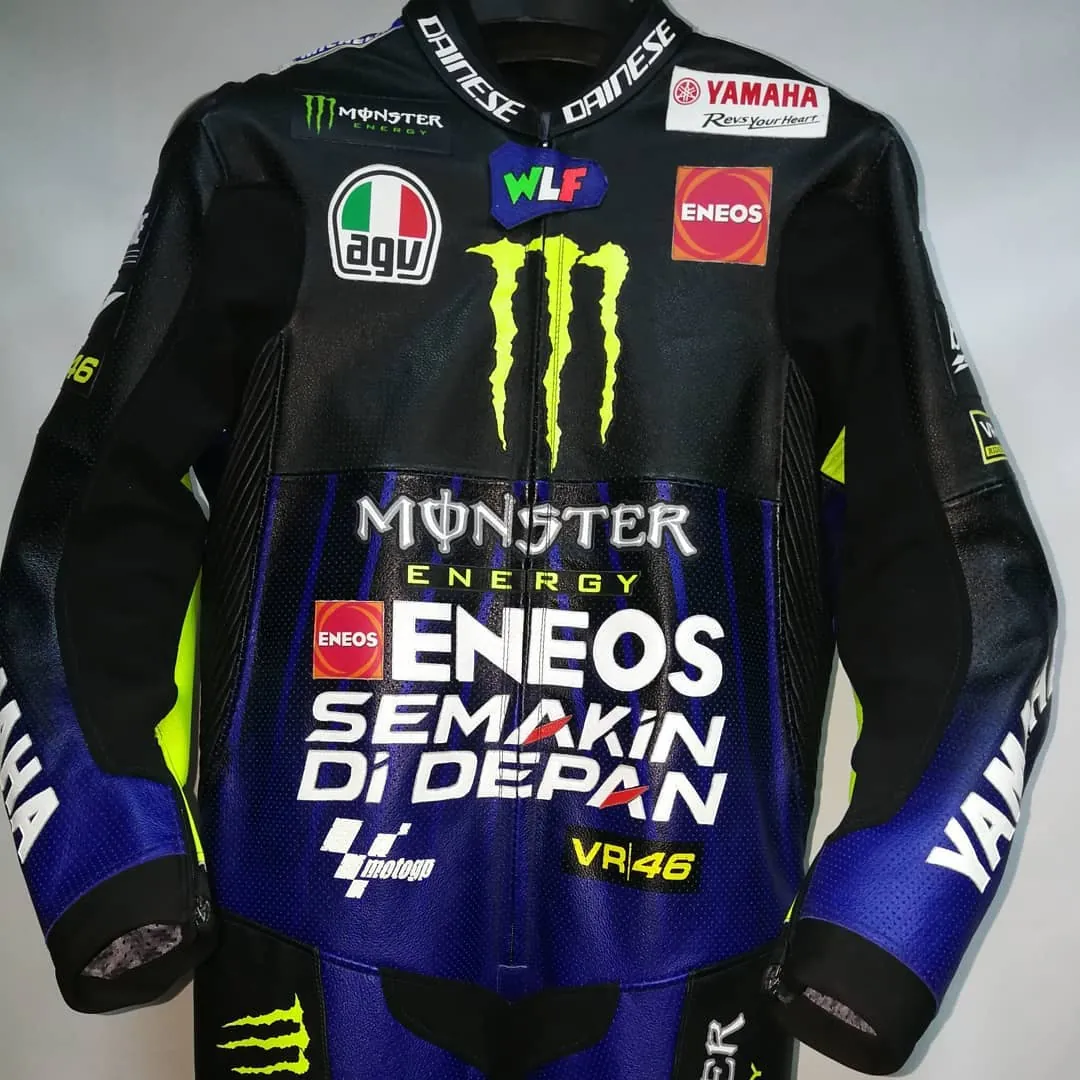 Handcrafted motorcycle leather racing suit from the Sazy workshop