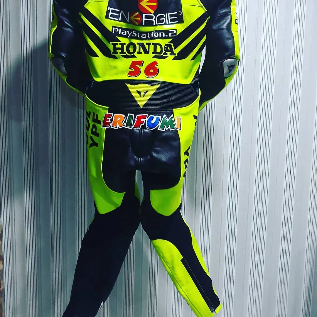 Handcrafted motorcycle leather racing suit from the Sazy workshop