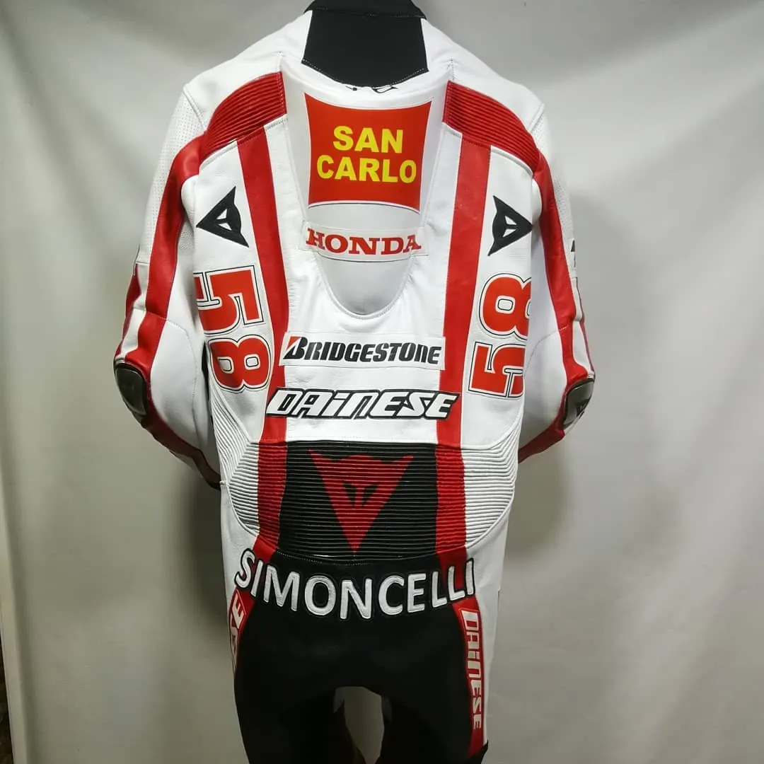 Handcrafted motorcycle leather racing suit from the Sazy workshop