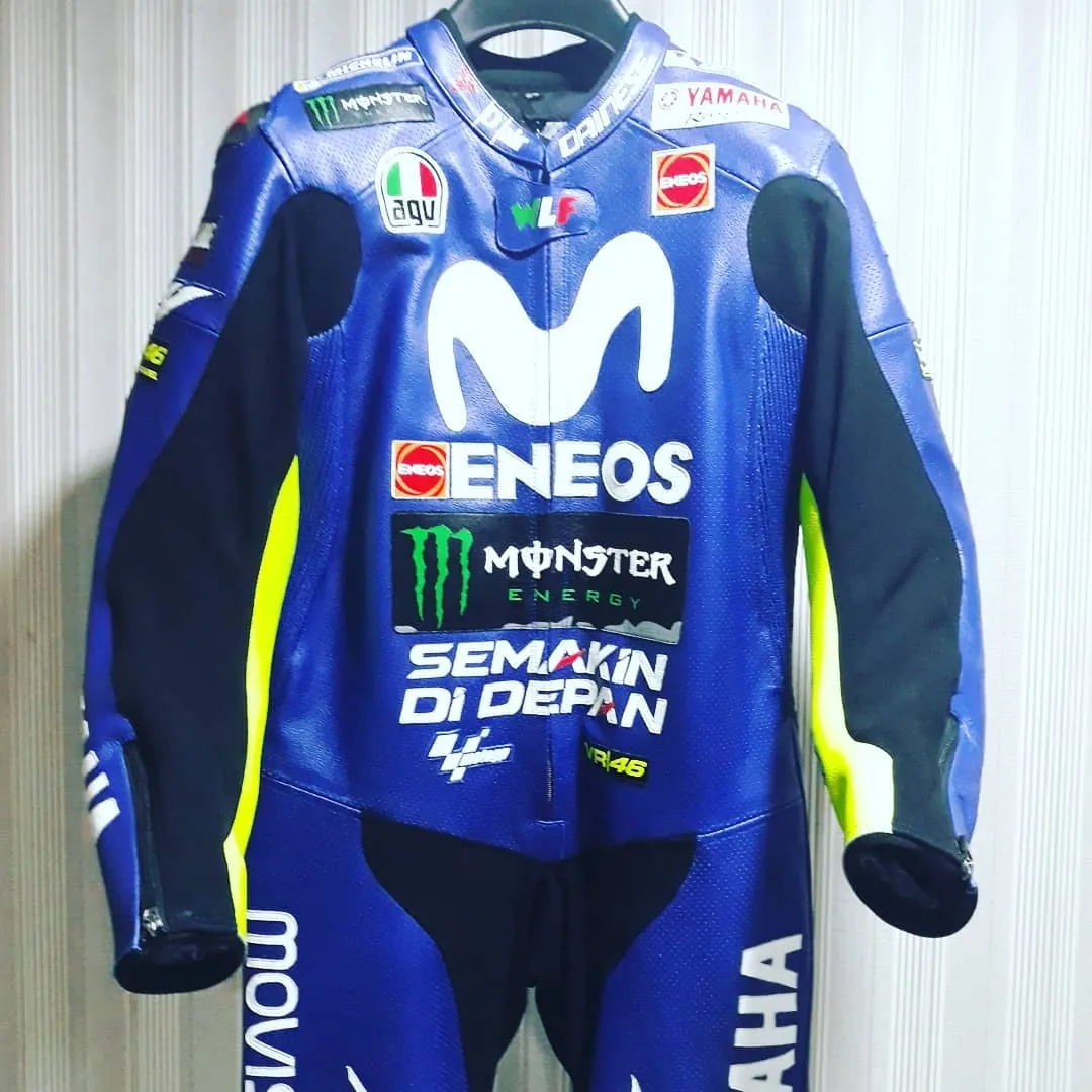 Handcrafted motorcycle leather racing suit from the Sazy workshop