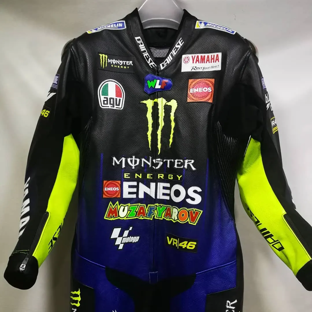 Handcrafted motorcycle leather racing suit from the Sazy workshop