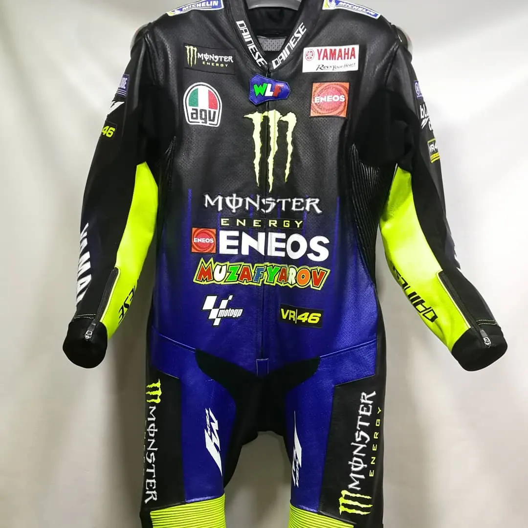 Handcrafted motorcycle leather racing suit from the Sazy workshop