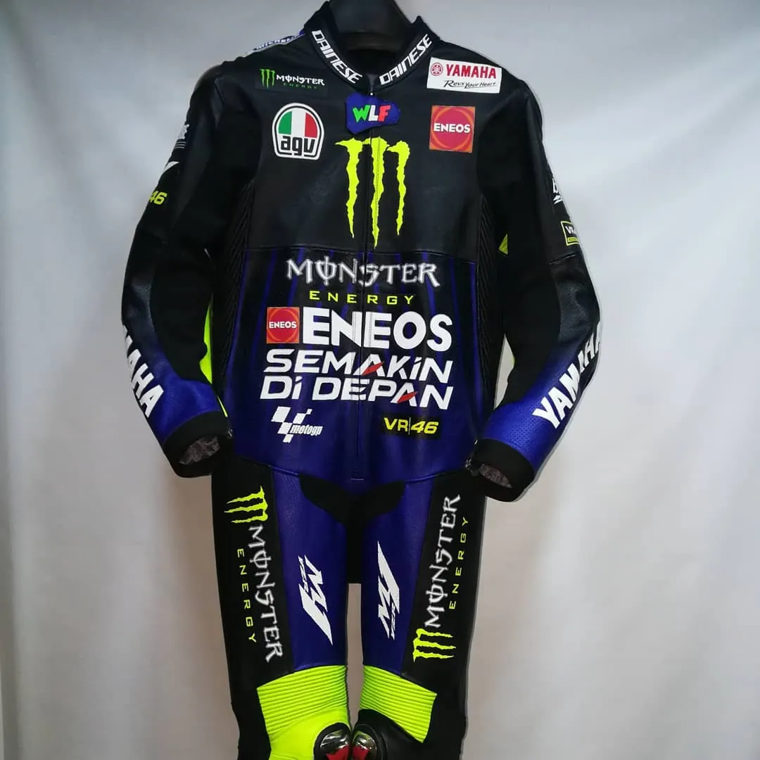 Handcrafted motorcycle leather racing suit from the Sazy workshop