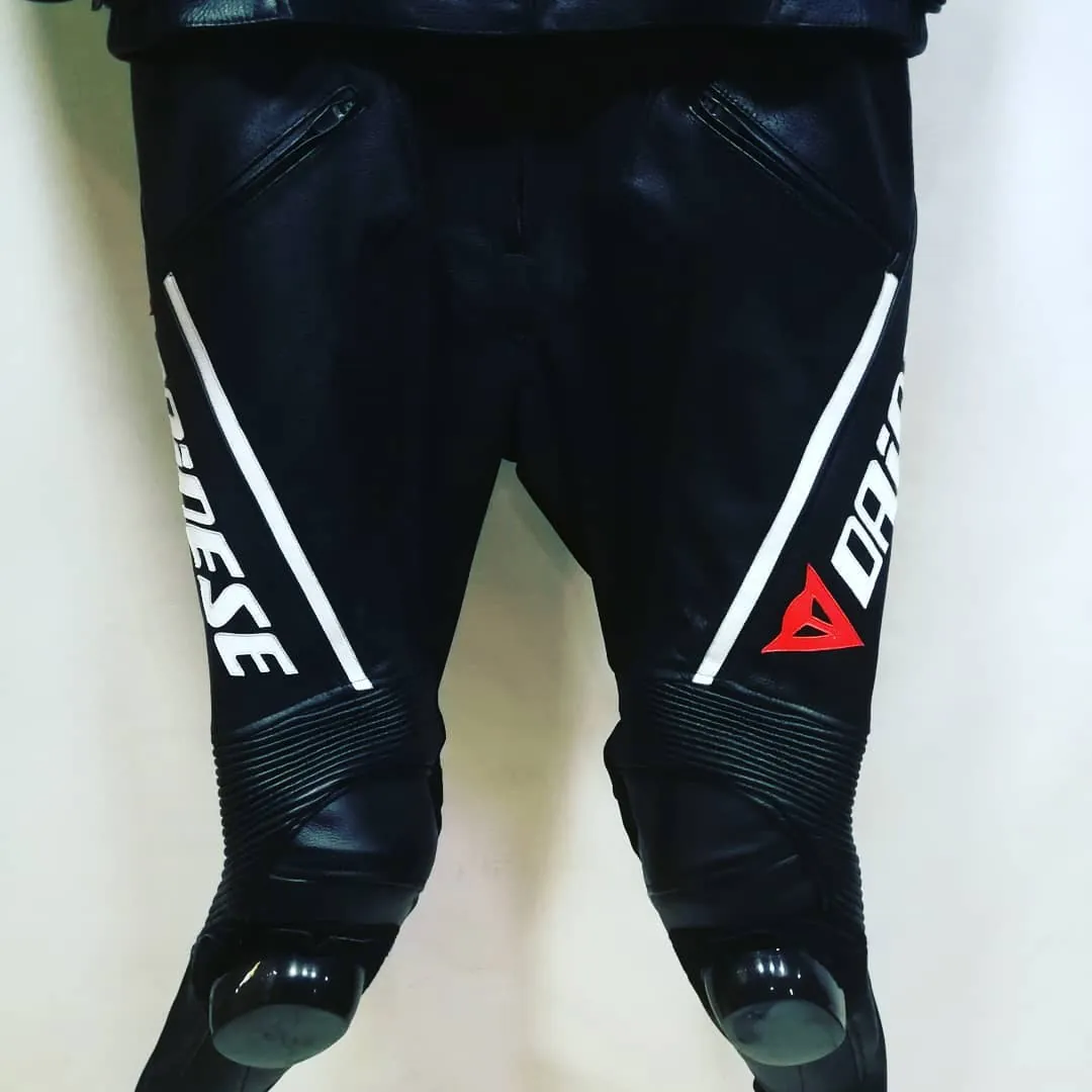 Handcrafted motorcycle leather racing suit from the Sazy workshop