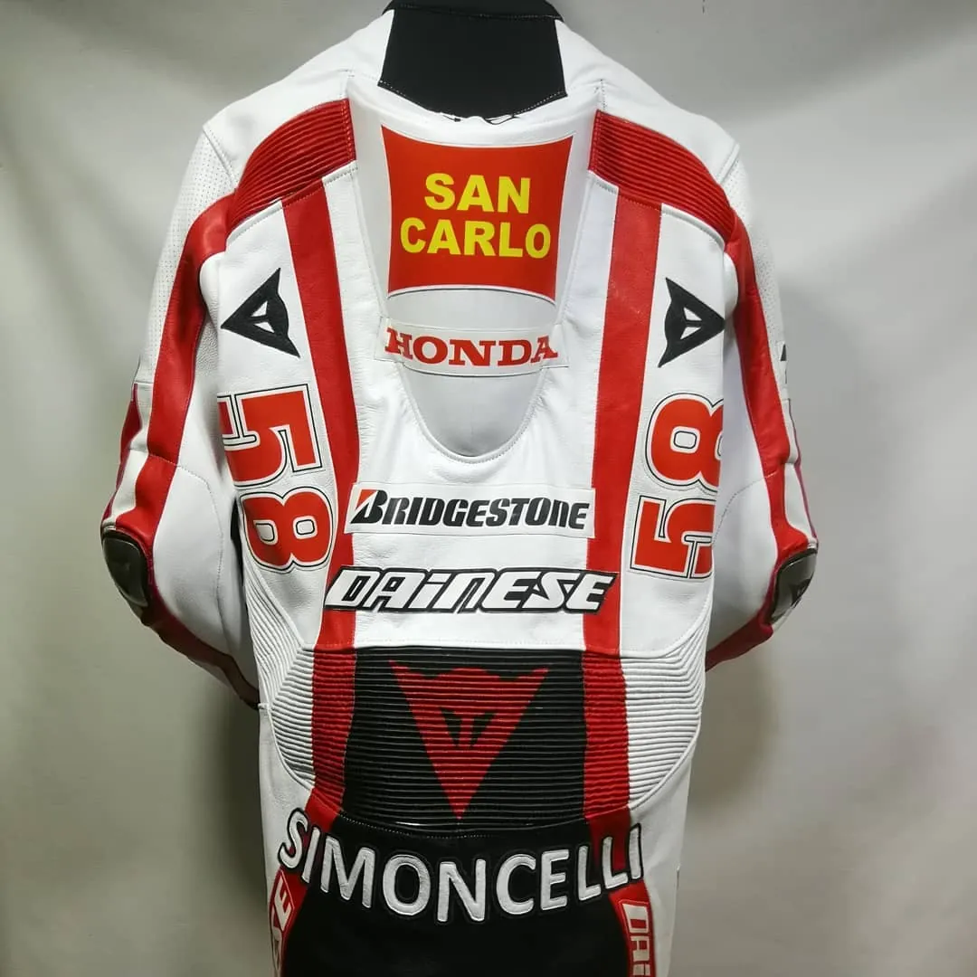 Handcrafted motorcycle leather racing suit from the Sazy workshop