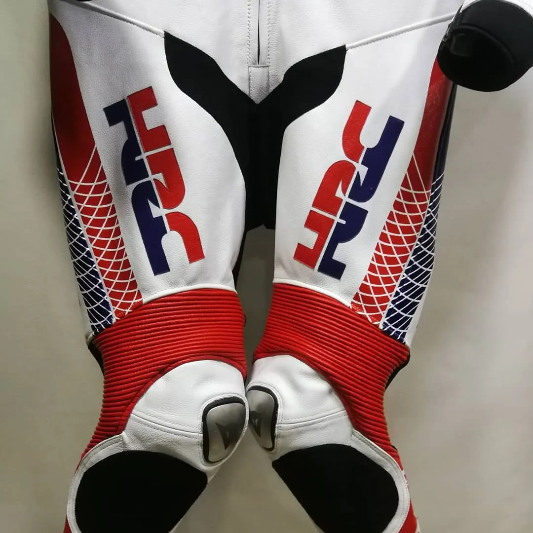Handcrafted motorcycle leather racing suit from the Sazy workshop