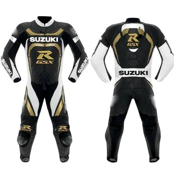 Handcrafted motorcycle leather racing suit from the Sazy workshop