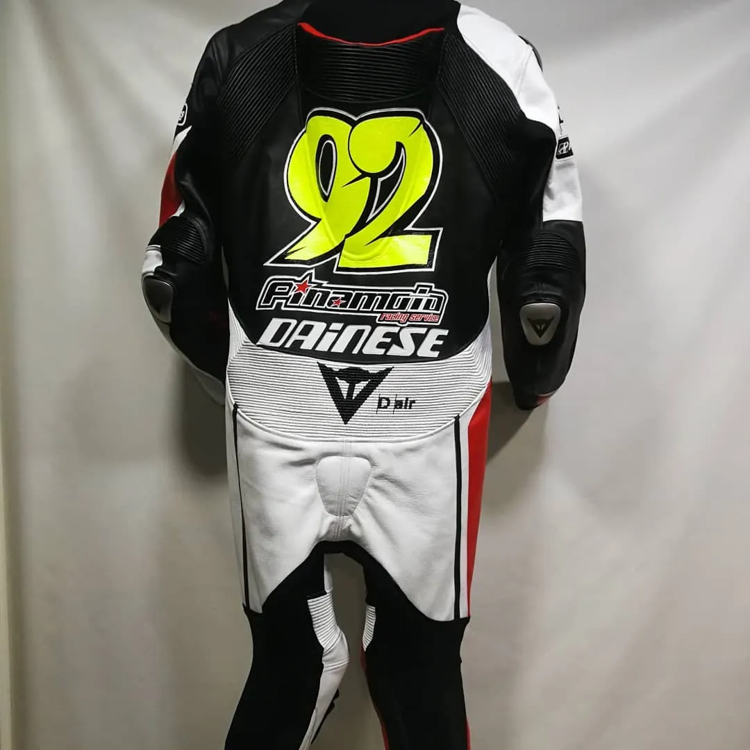 Handcrafted motorcycle leather racing suit from the Sazy workshop